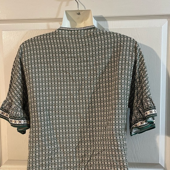 Max Studio Geometric green and white - Picture 3 of 8